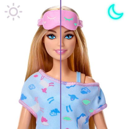 Muñeca Barbie Party Reveal con saco de dormir y mascota - 5