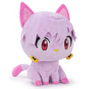 Peluche Cat Ranma de gato en tonos lila y rosa