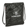 Saco mochila negro del F.C. Barcelona con escudo y cuerdas