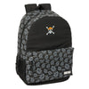 Mochila negra One Piece Pirates de 46 cm con estampado de barcos
