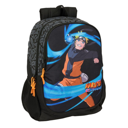 Mochila Naruto Shippuden SAFTA negra con diseño de Naruto