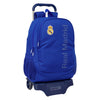 Trolley escolar azul Real Madrid SAFTA con mochila y carro integrado