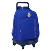 Trolley mochila azul Real Madrid SAFTA con ruedas
