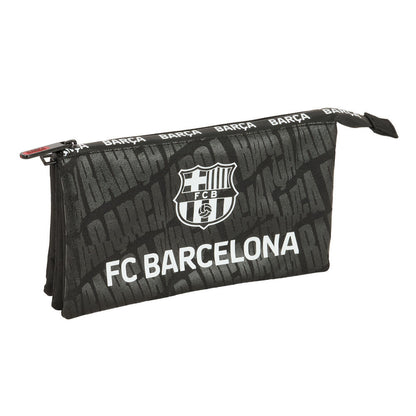 Portatodo triple negro del F.C. Barcelona SAFTA con tres compartimentos - 2