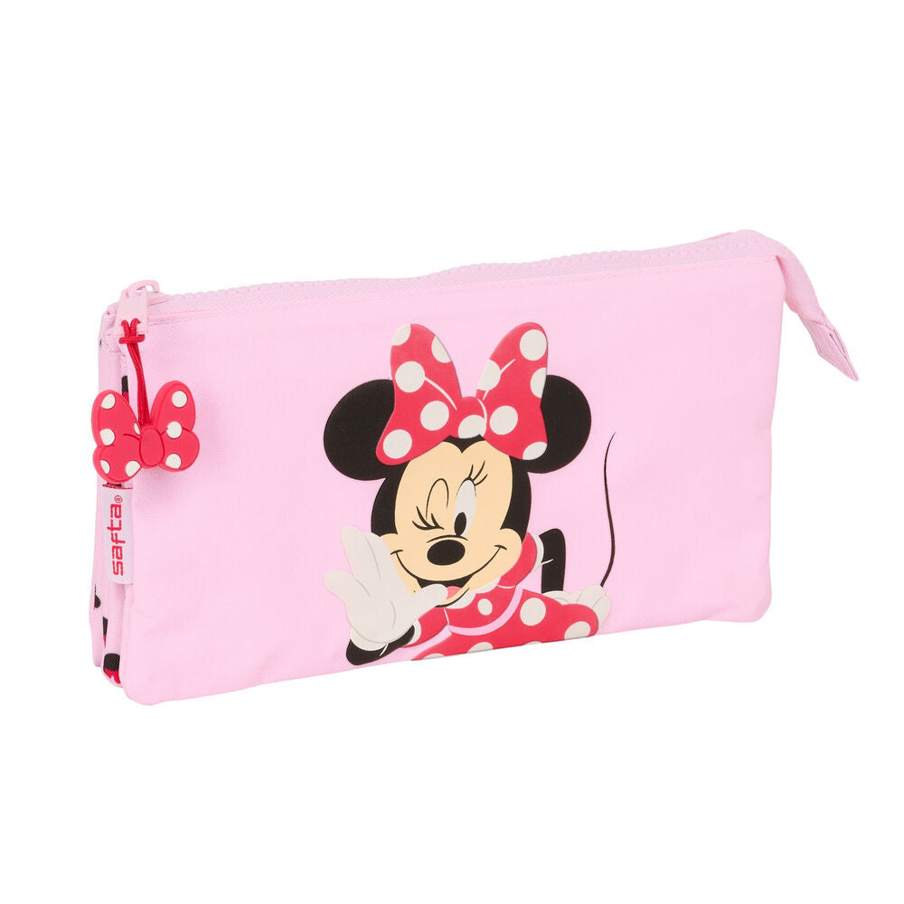 Portatodo triple rosa de Minnie Mouse Disney - 2