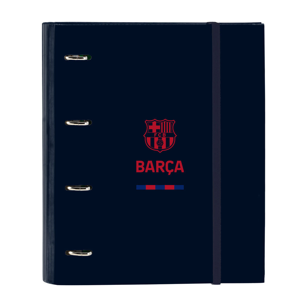 Carpeta azul marino del F.C. Barcelona con cierre de goma - 2