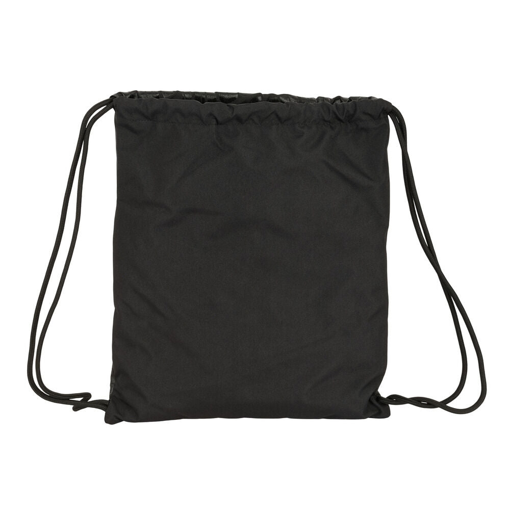 Saco mochila negro del F.C. Barcelona con escudo y cuerdas - 3