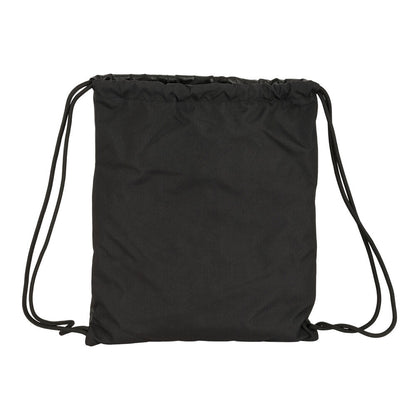 Saco mochila negro del F.C. Barcelona con escudo y cuerdas - 3