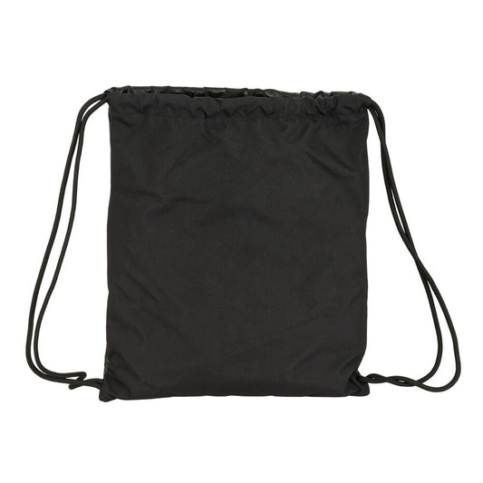 Saco mochila negro del F.C. Barcelona con escudo y cuerdas - 3