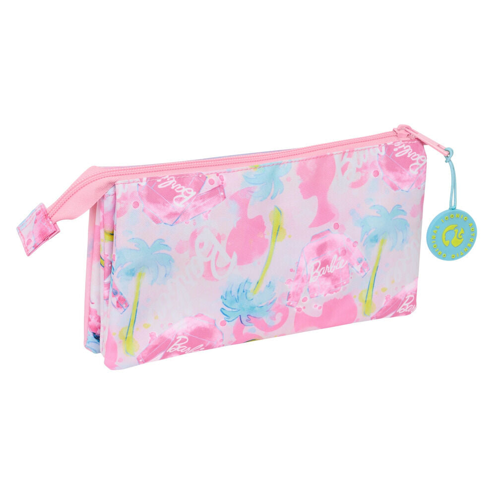 Portatodo triple rosa Painterly Barbie de SAFTA - 3