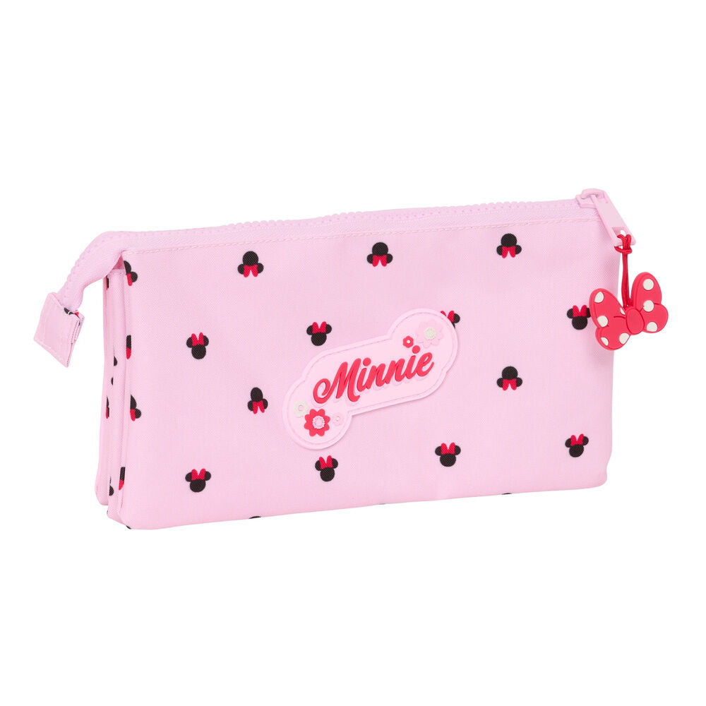 Portatodo triple rosa de Minnie Mouse Disney - 3