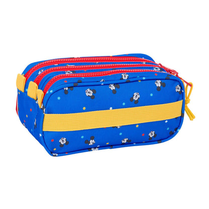 Portatodo triple Good Day de Mickey Disney en rojo y azul - 3