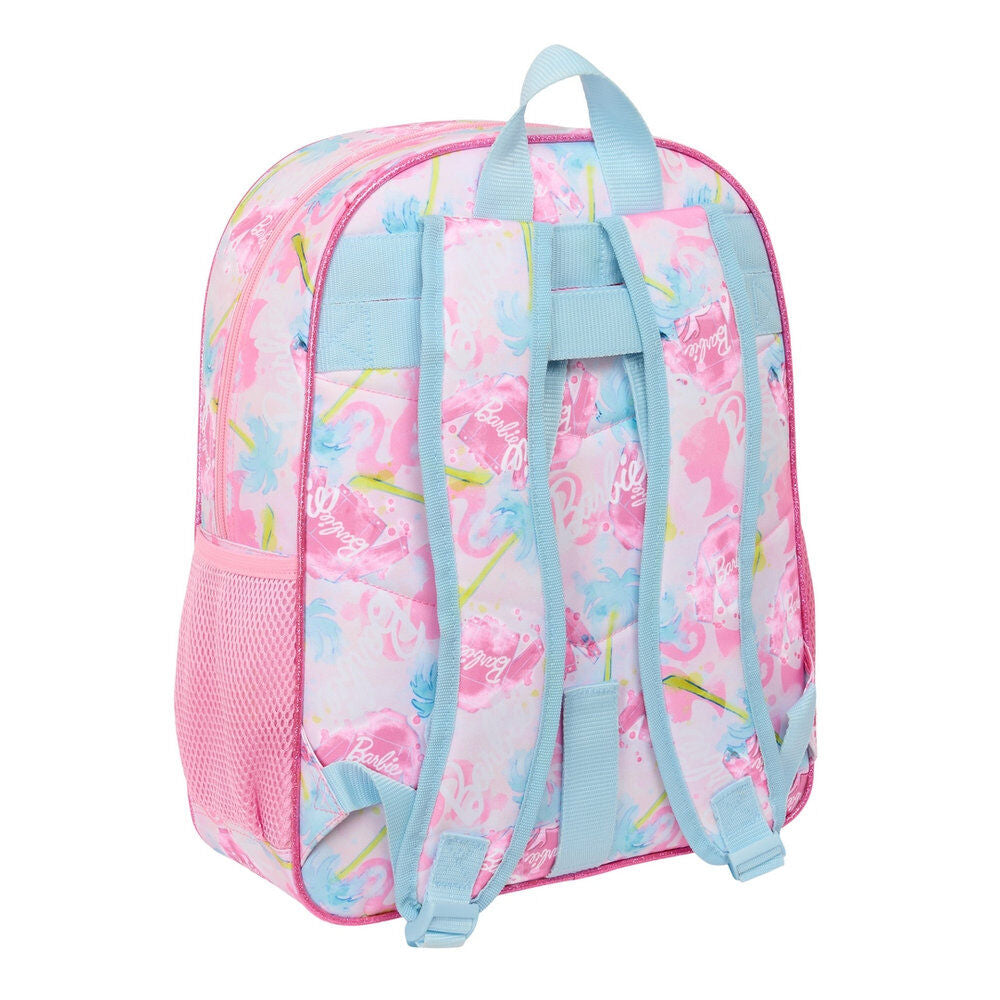 Mochila Painterly Barbie rosa adaptable a carro - 3