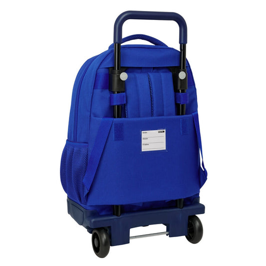 Trolley mochila azul Real Madrid SAFTA con ruedas - 3
