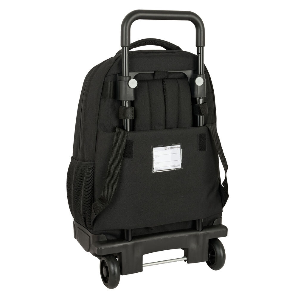 Trolley mochila negro del FC Barcelona con ruedas y asa extraíble - 3
