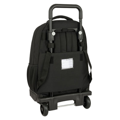Trolley mochila negro del FC Barcelona con ruedas y asa extraíble - 3