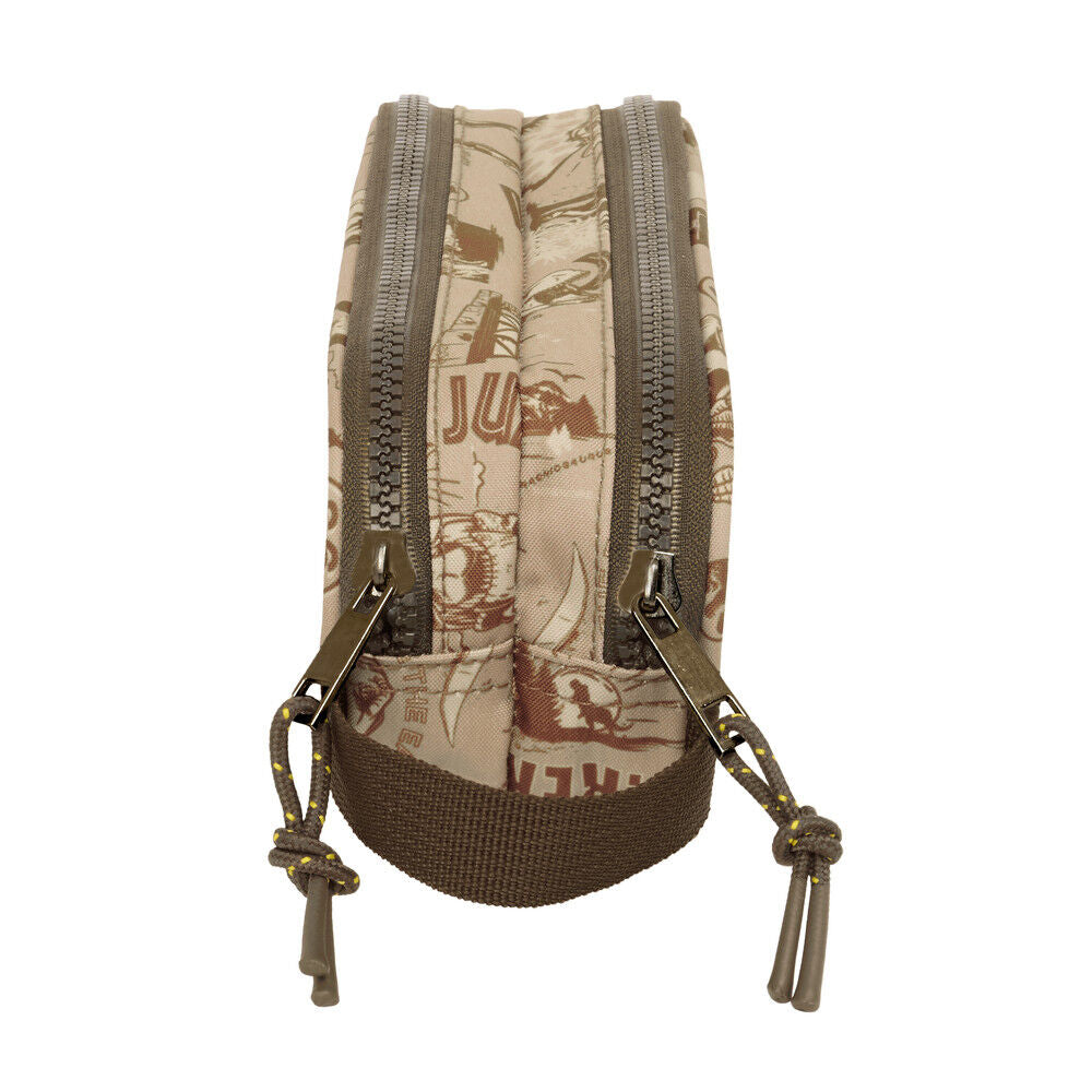 Portatodo doble SAFTA Jurassic World beige con dinosaurios - 4