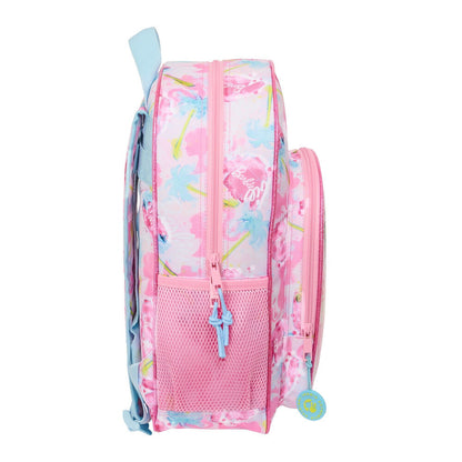 Mochila Painterly Barbie rosa adaptable a carro - 4