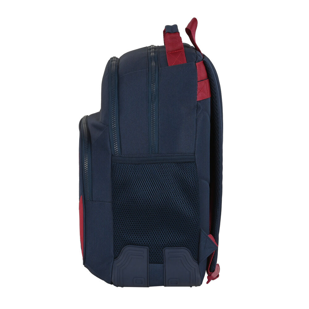 Mochila escolar F.C. Barcelona azul marino, roja y blanca de 42 cm - 3