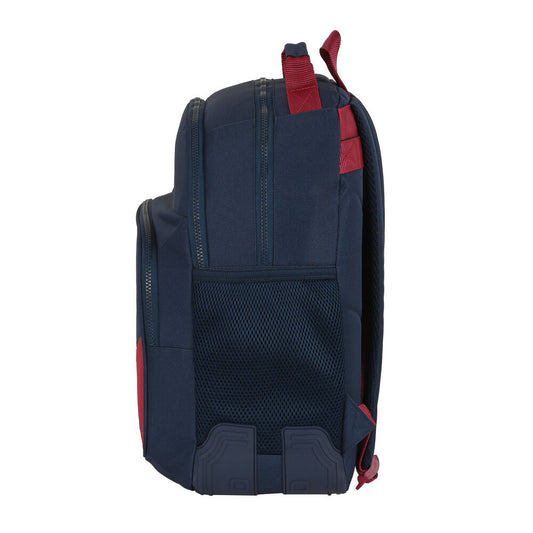 Mochila escolar F.C. Barcelona azul marino, roja y blanca de 42 cm - 3