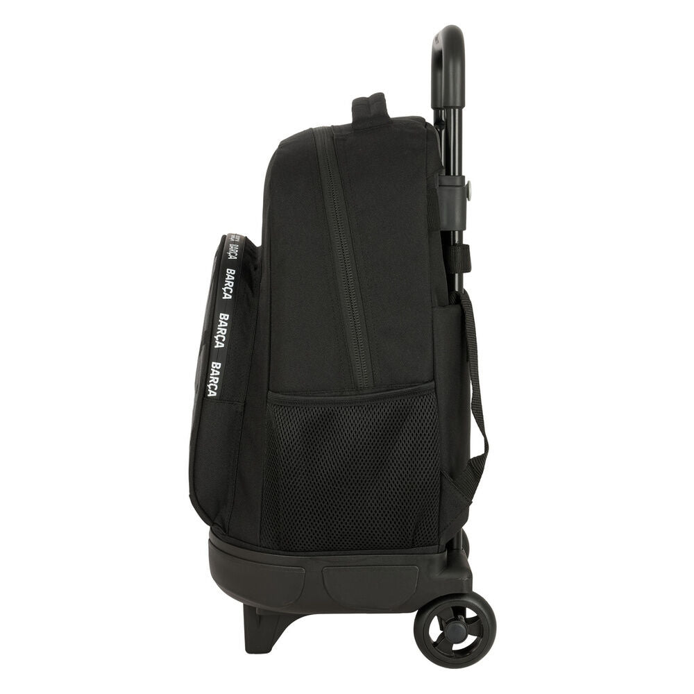 Trolley mochila negro del FC Barcelona con ruedas y asa extraíble - 4