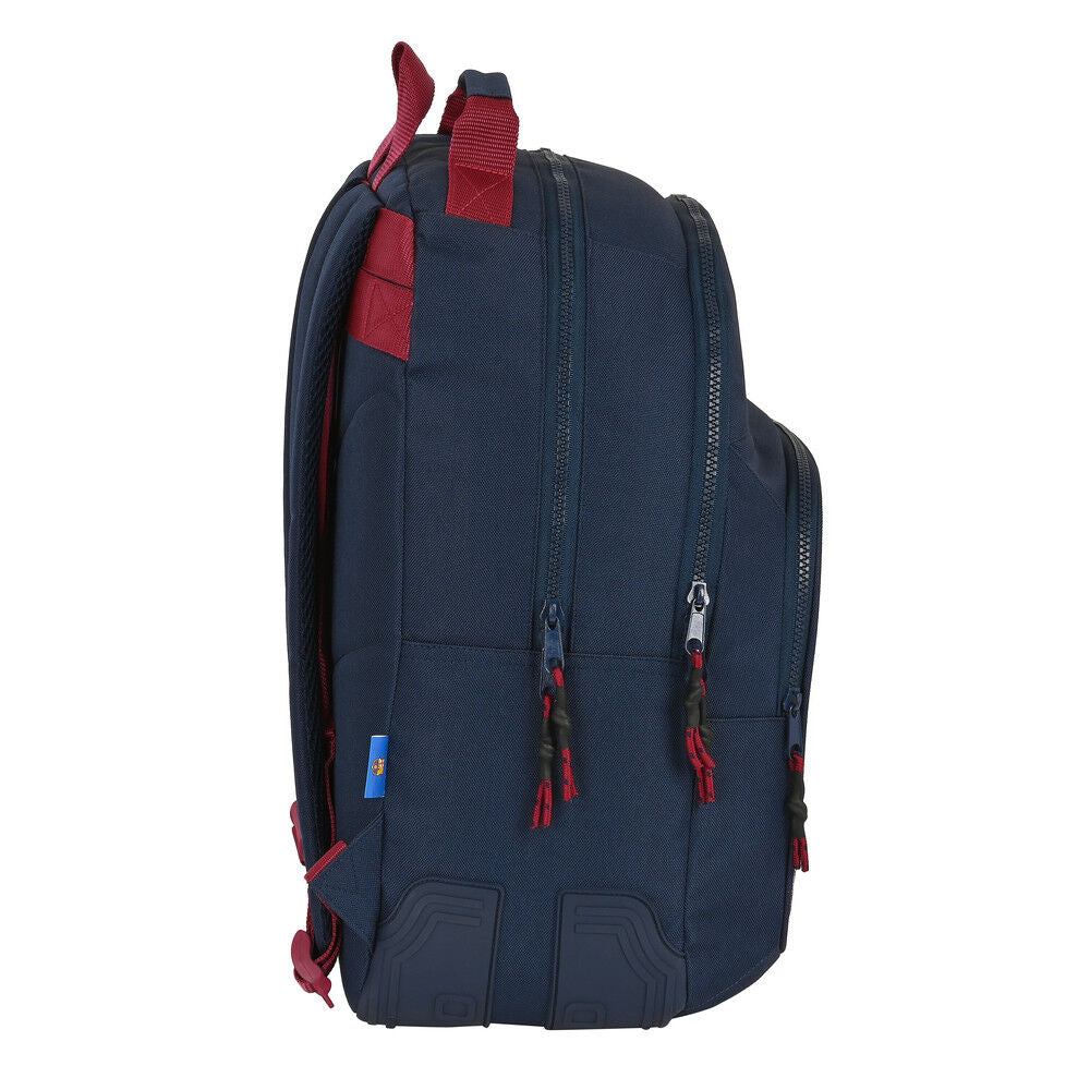 Mochila escolar F.C. Barcelona azul marino, roja y blanca de 42 cm - 4