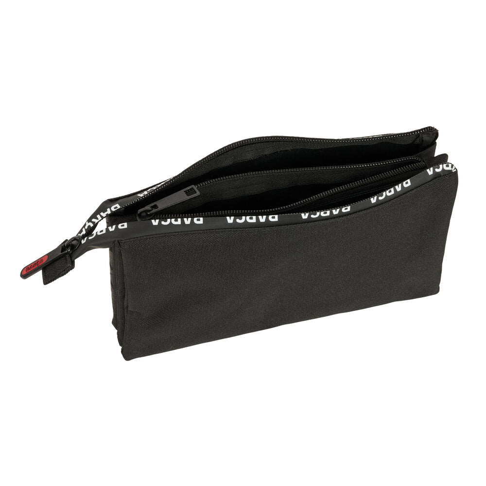 Portatodo triple negro del F.C. Barcelona SAFTA con tres compartimentos - 4
