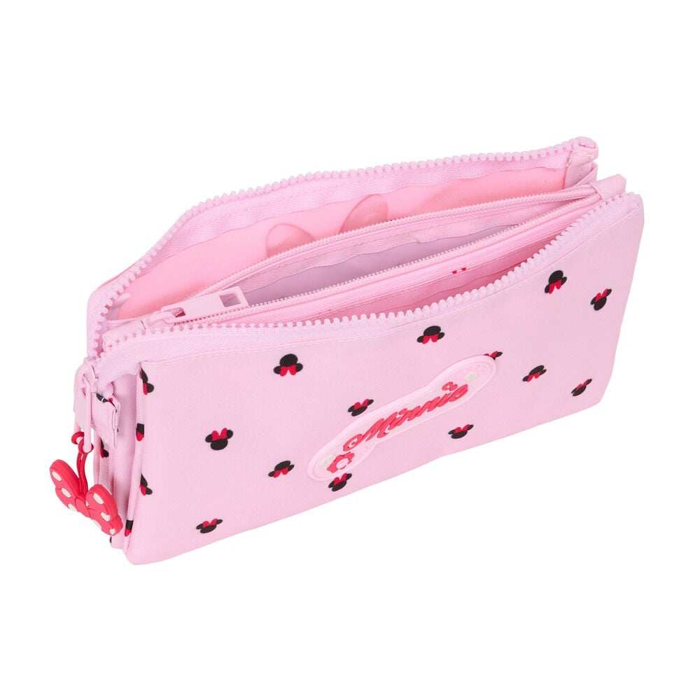 Portatodo triple rosa de Minnie Mouse Disney - 4