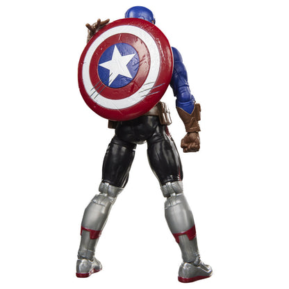 Figura articulada de Capitán América Marvel Legends con escudo y accesorios - 5
