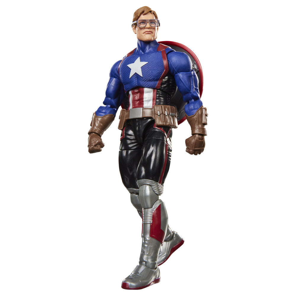 Figura articulada de Capitán América Marvel Legends con escudo y accesorios - 6