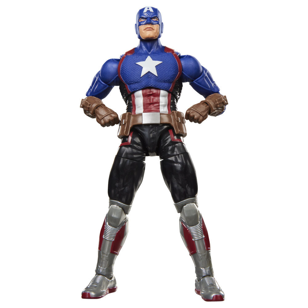 Figura articulada de Capitán América Marvel Legends con escudo y accesorios - 7