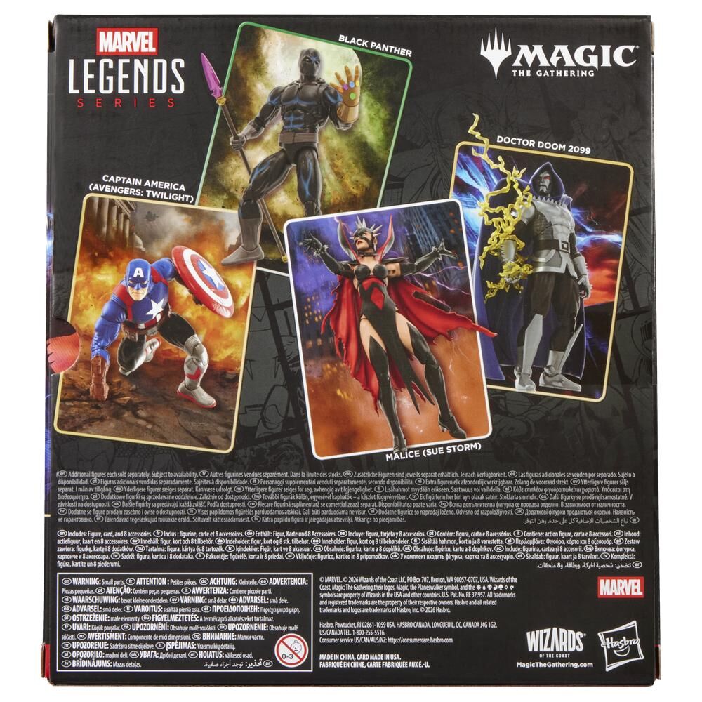 Figura articulada Doctor Doom 2099 Marvel Legends con armadura plateada y capucha azul - 10