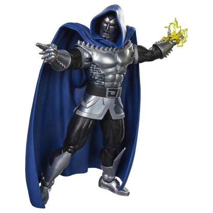 Figura articulada Doctor Doom 2099 Marvel Legends con armadura plateada y capucha azul - 8