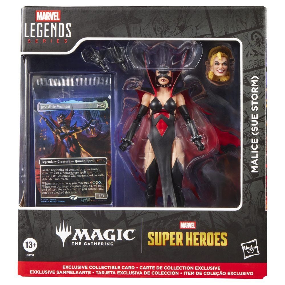 Figura articulada de Malice Sue Storm Marvel Legends de 15 cm con accesorios