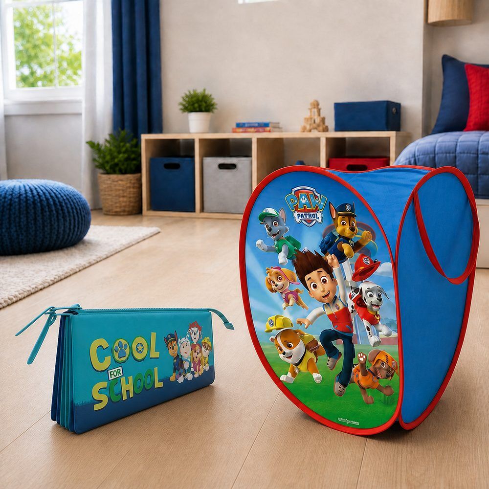 Pack Patrulla Canina con guardajuguetes y estuche escolar
