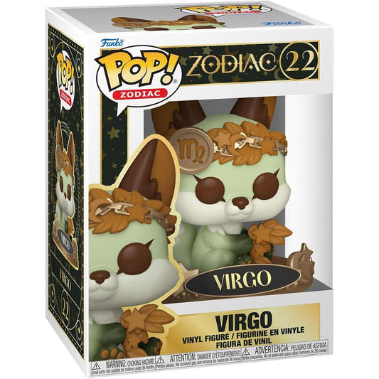 Figura Funko POP Zodiac Virgo con personaje felino y base decorada - 2
