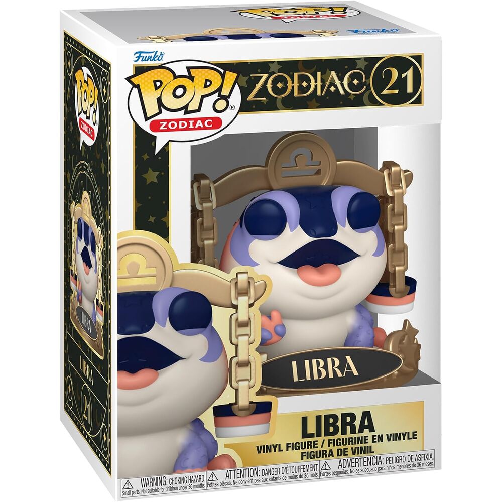 Figura Funko POP! Zodiac Libra con base dorada y símbolo de Libra - 2