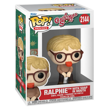 Figura Funko POP! de Ralphie con jabón en la boca en caja