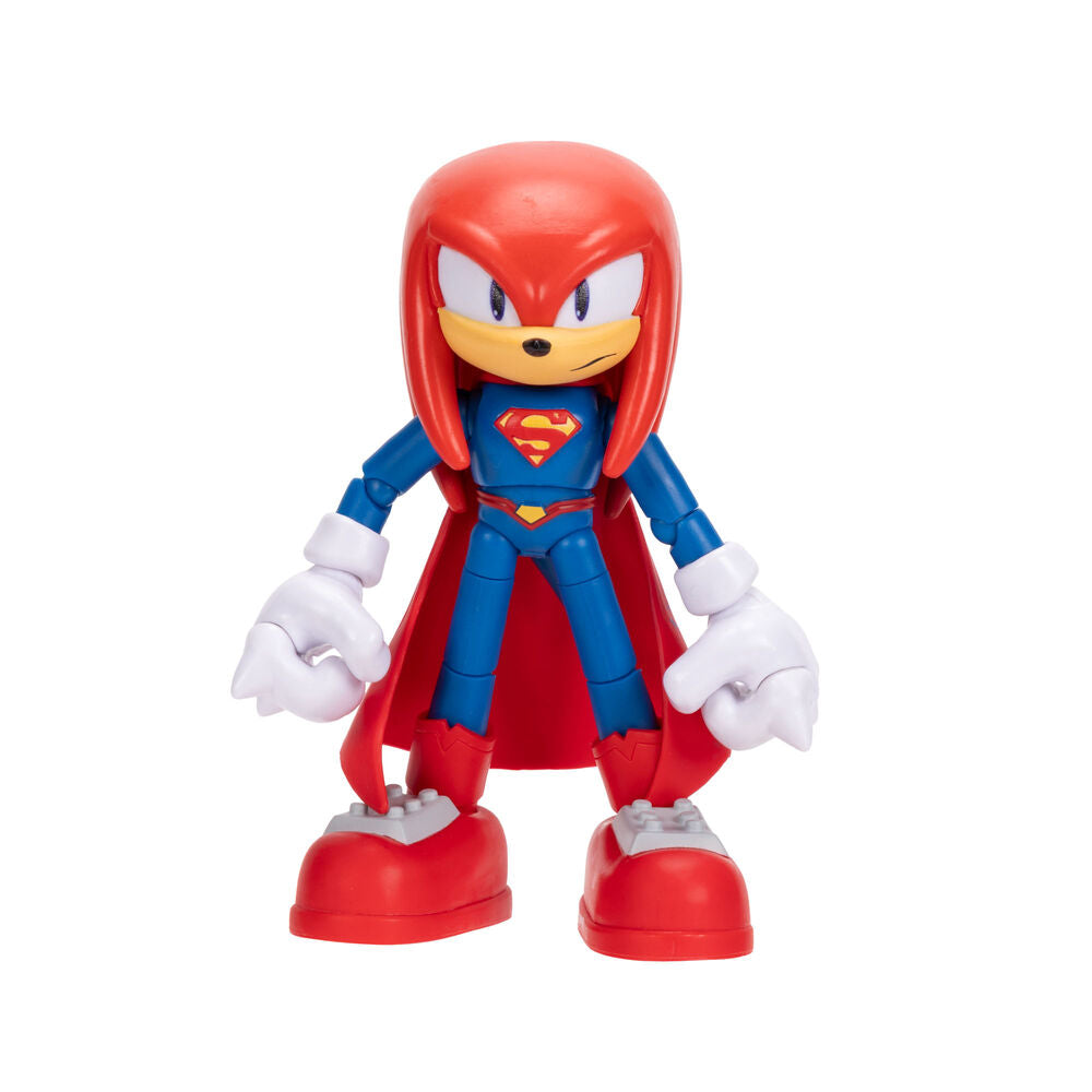 Figura articulada de Knuckles de Sonic x DC Comics con diseño de Superman - 2