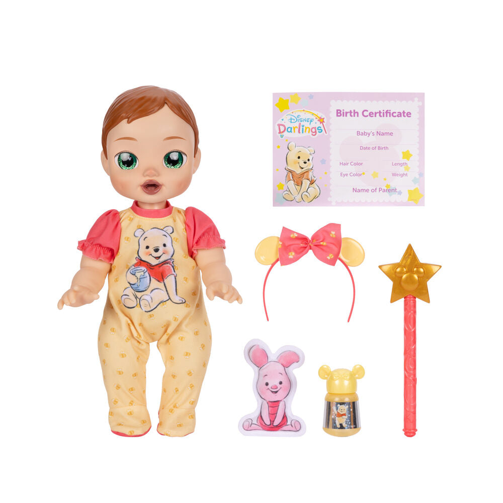 Muñeca interactiva Winnie The Pooh Disney Darlings con varita y accesorios