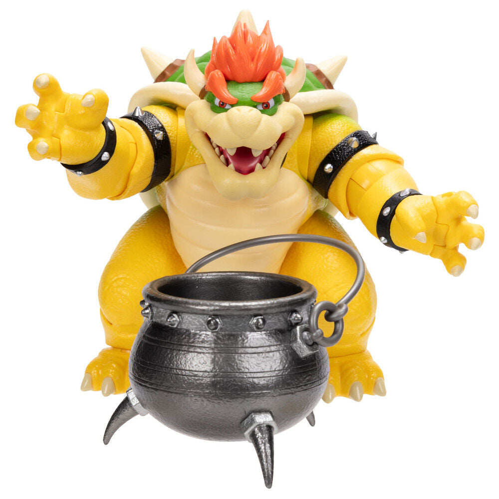 Figura articulada de Bowser de Super Mario Galaxy Movie con caldero - 3