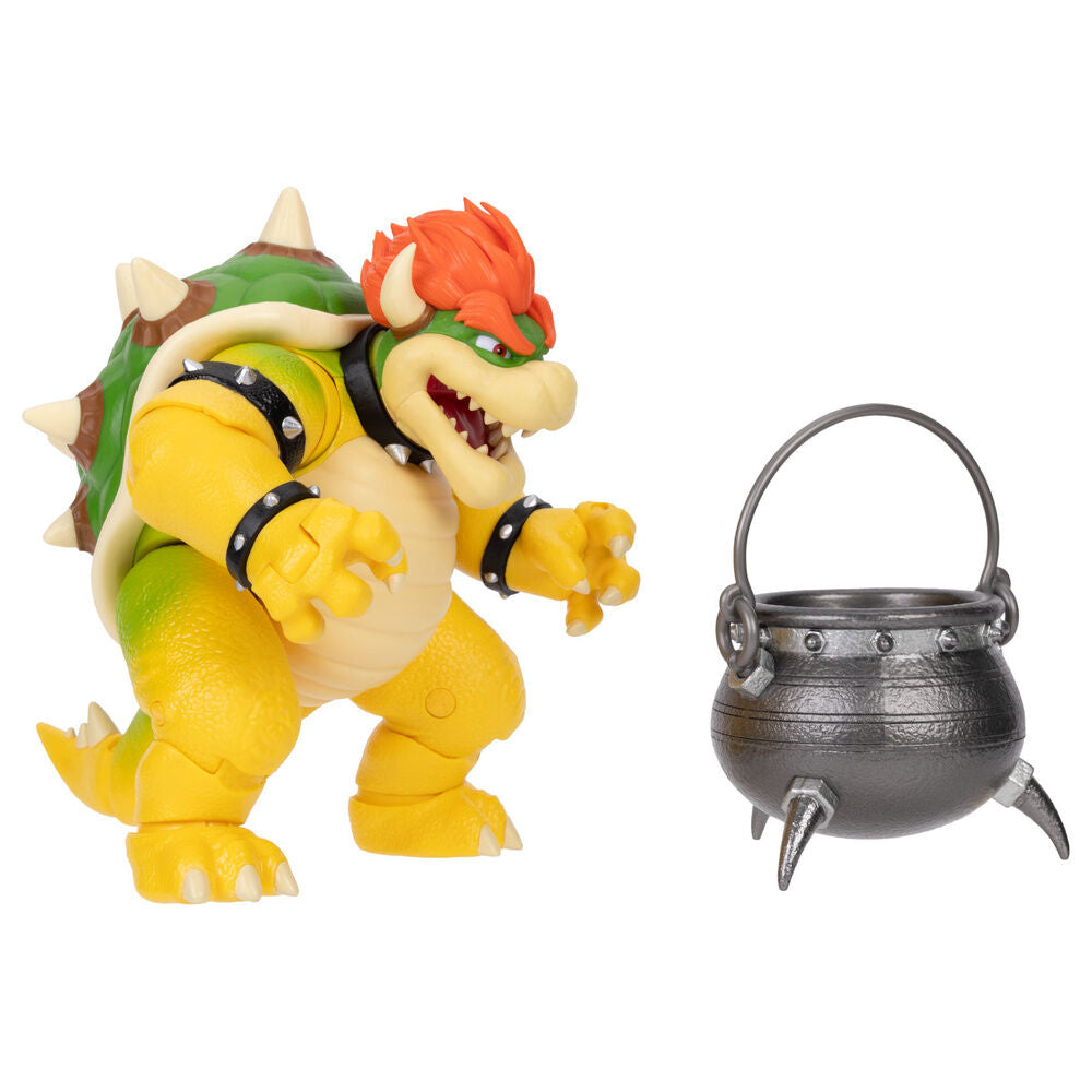 Figura articulada de Bowser de Super Mario Galaxy Movie con caldero - 5