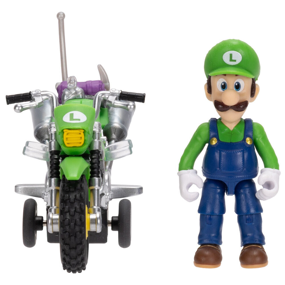 Vehículo verde con figura articulada de Luigi de Super Mario - 4