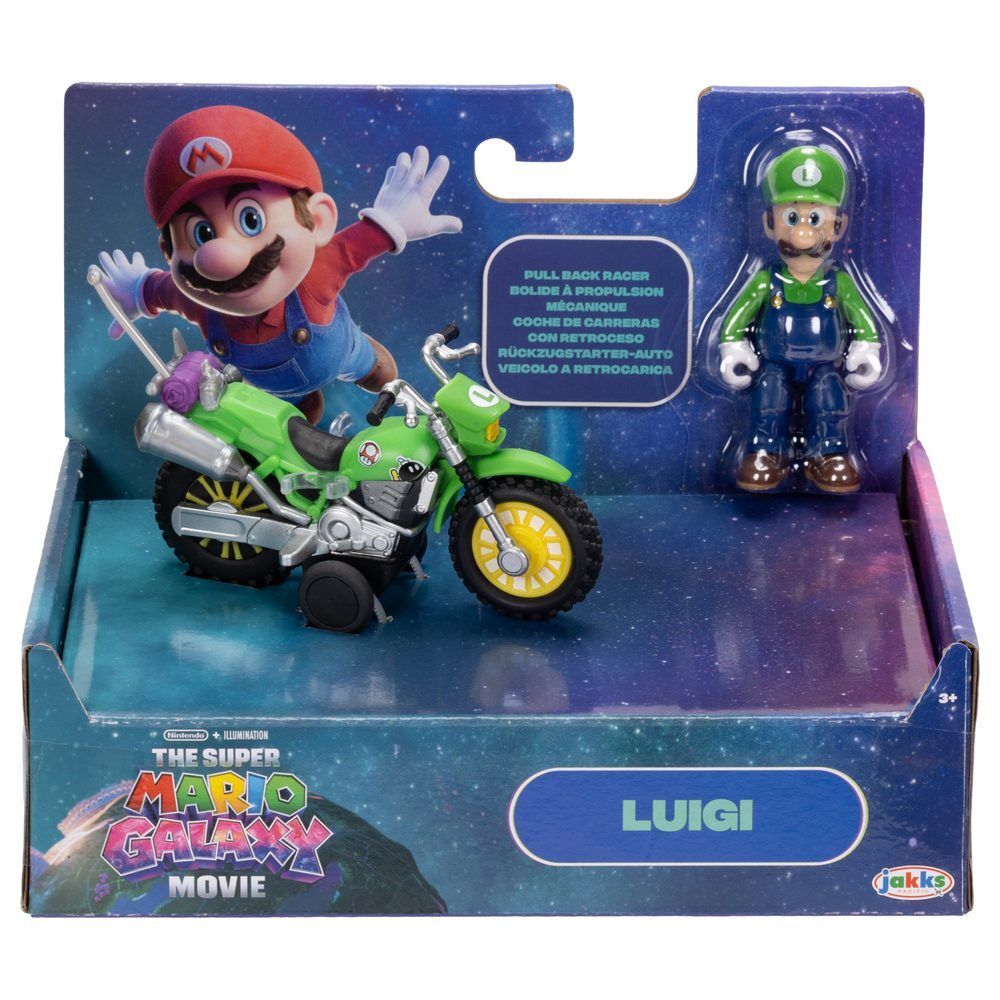 Vehículo verde con figura articulada de Luigi de Super Mario - 5