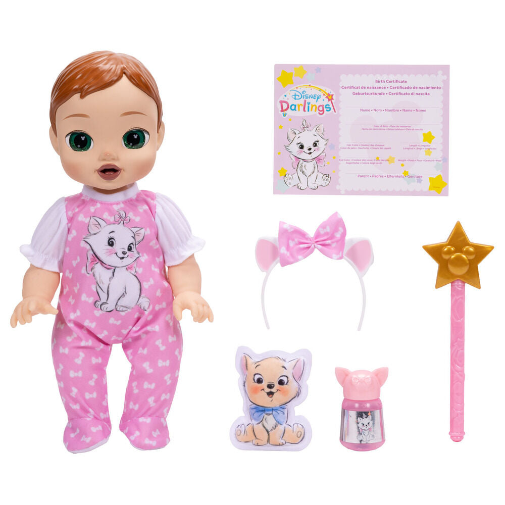 Muñeca interactiva Marie de Los Aristogatos con conjunto rosa - 6