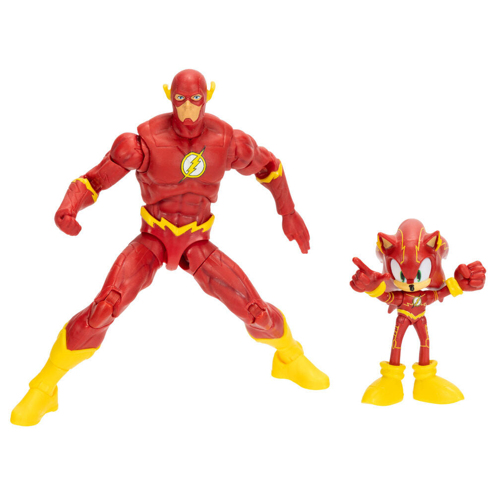 Figuras de Sonic y The Flash en rojo y amarillo - 3