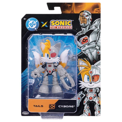 Figura articulada de Tails Sonic x DC Comics con armadura gris - 4