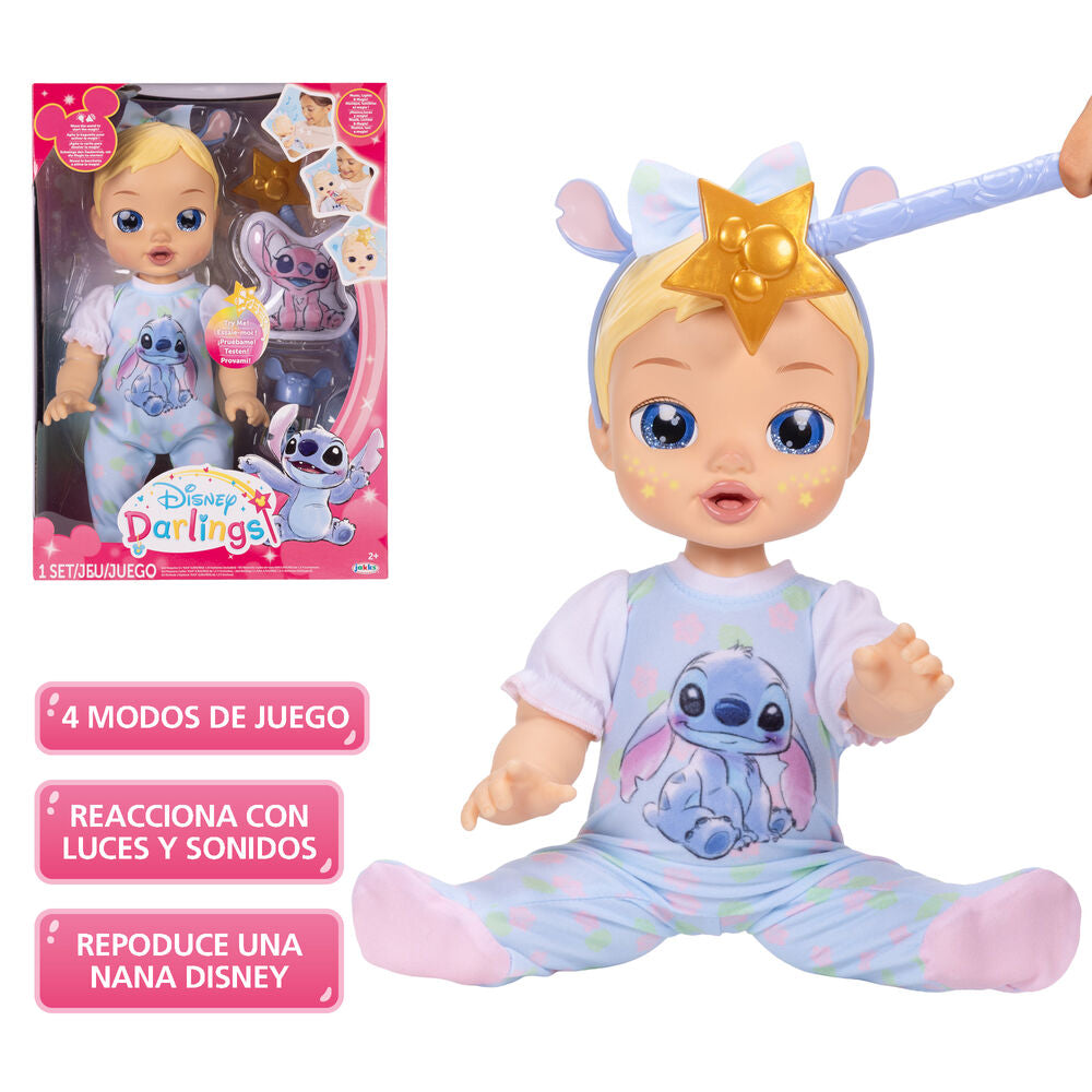 Muñeca bebé interactiva Stitch Disney Darlings de 30 cm - 2