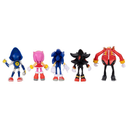 Cinco figuras de Sonic The Hedgehog de 6 cm: Sonic, Amy, Shadow, Metal Sonic y Dr. Eggman - 3