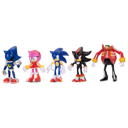 Cinco figuras de Sonic The Hedgehog de 6 cm: Sonic, Amy, Shadow, Metal Sonic y Dr. Eggman - 4